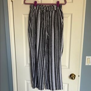 Striped Black and White Pants